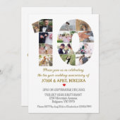 十カスタム回結婚記念 招待状 (正面/裏面)