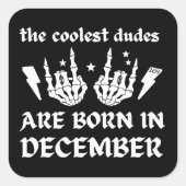 十クール二月生生まれ日に入る スクエアシール (正面)