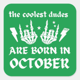 十クール月の生誕生まれ生日に行く スクエアシール