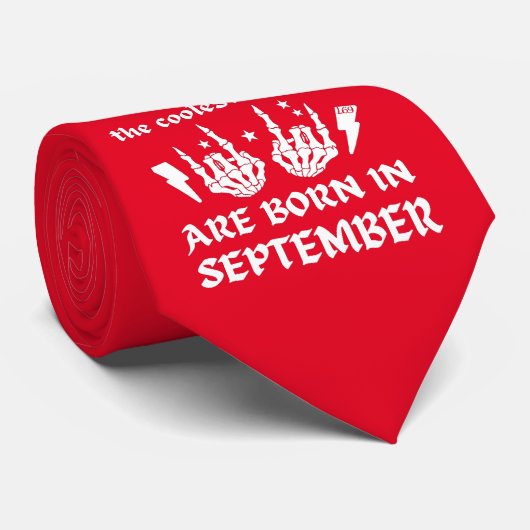 十クール月の生誕生まれ生日 ネクタイ (ロール)