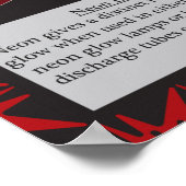 十ネオン元素周期表 ポスター (角)