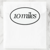 十マイル 楕円形シール (バッグ)