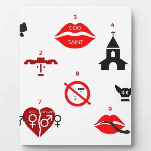 十モダン戒 フォトプラーク (正面)