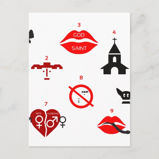 十モダン戒 ポストカード (正面)