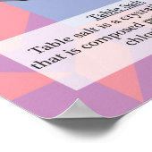 十一ナトリウム（別名）元素周期表 ポスター (角)