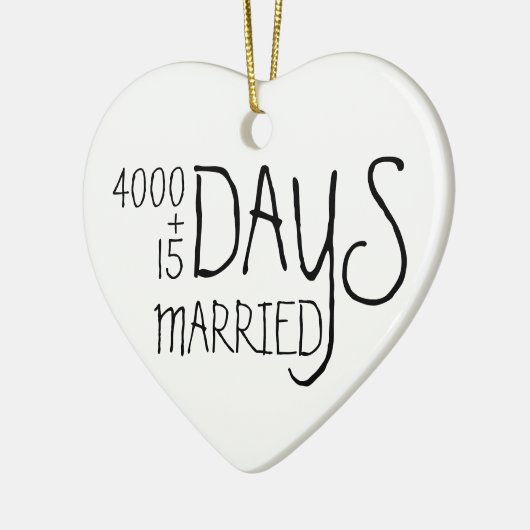 十一周年妻夫結婚した11年 セラミックオーナメント (左)