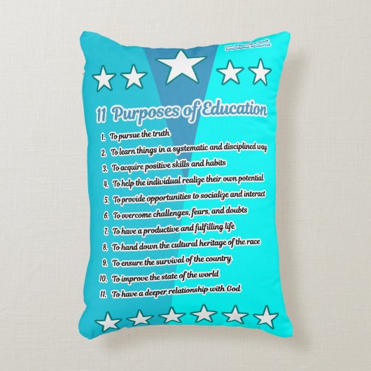 十一教育の目的 アクセントクッション (正面(垂直))