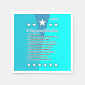 十一教育の目的 スタンダードカクテルナプキン (正面)