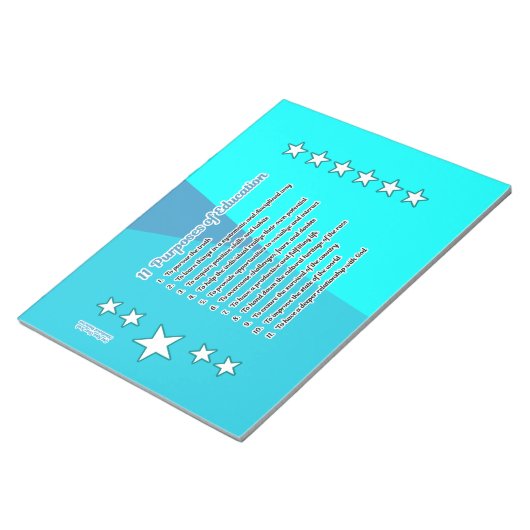 十一教育の目的 ノートパッド (アングル)