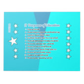 十一教育の目的 ノートパッド (正面)