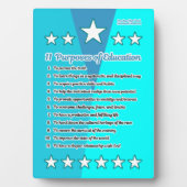 十一教育の目的 フォトプラーク (正面)