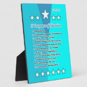 十一教育の目的 フォトプラーク (側面)