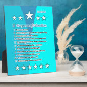 十一教育の目的 フォトプラーク (側面)