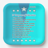 十一教育の目的 ペーパープレート (正面)