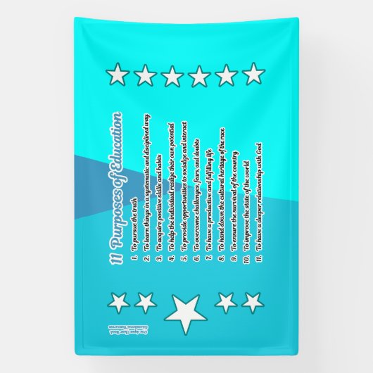 十一教育の目的 横断幕 (縦)