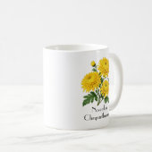十一月の菊の花 コーヒーマグカップ (正面右)