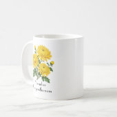 十一月の菊の花 コーヒーマグカップ (正面左)