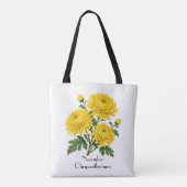 十一月の菊の花 トートバッグ (裏面)