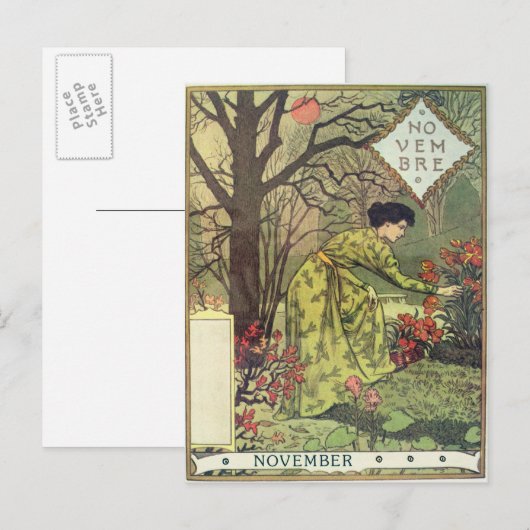 十一月 ポストカード (正面/裏面)