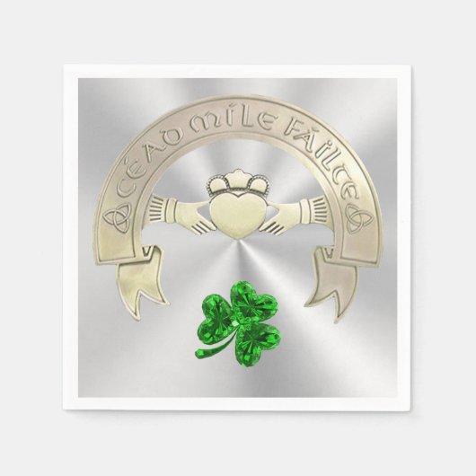 十万歓迎 スタンダードカクテルナプキン (正面)