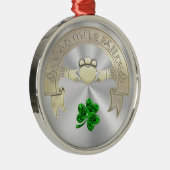 十万歓迎 メタルオーナメント (右)