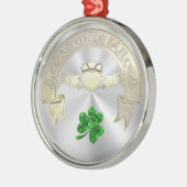 十万歓迎 メタルオーナメント (左)