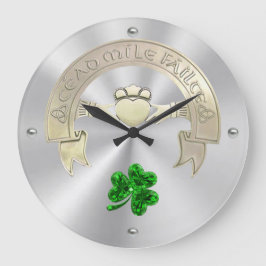 十万歓迎 ラージ壁時計