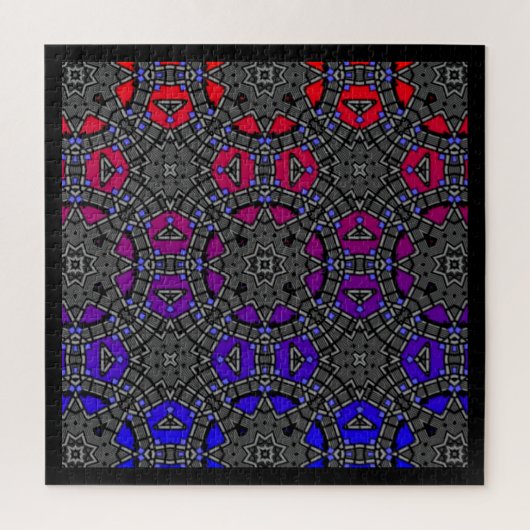 十三巻の万華鏡アート十四 ジグソーパズル (縦)