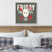 十三日 |クロスホッケーマスク キャンバスプリント (インサイチュ (寝室))