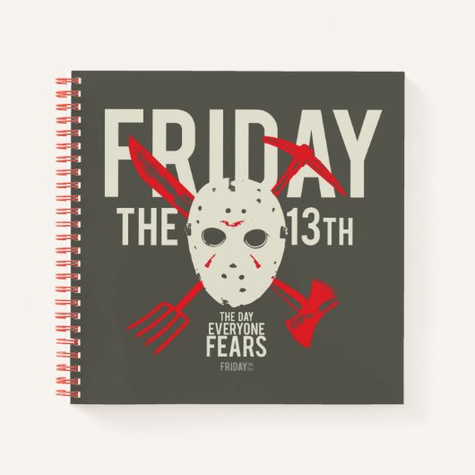 十三日 |クロスホッケーマスク ノートブック (正面)