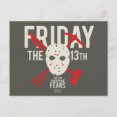 十三日 |クロスホッケーマスク ポストカード (正面)