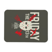 十三日 |クロスホッケーマスク マグネット (横)