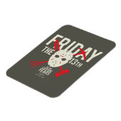 十三日 |クロスホッケーマスク マグネット (左側)