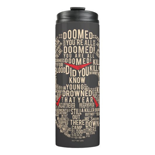 十三日 |タイポグラフィホッケーマスク タンブラー (正面)