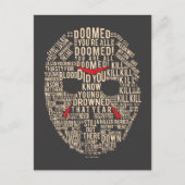 十三日 |タイポグラフィホッケーマスク ポストカード (正面)