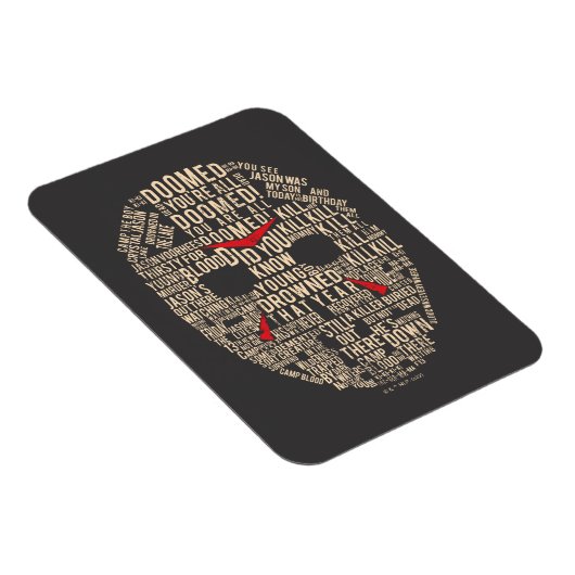 十三日 |タイポグラフィホッケーマスク マグネット (右側)