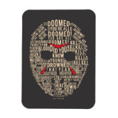 十三日 |タイポグラフィホッケーマスク マグネット (縦)