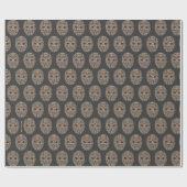 十三日 |タイポグラフィホッケーマスク ラッピングペーパー (フラット)