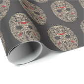 十三日 |タイポグラフィホッケーマスク ラッピングペーパー (ロールコーナー)