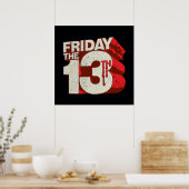 十三日 |ブリードスタック3Dロゴ ポスター (キッチン)