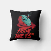 十三日 |ブルーホッケーマスクを貫通するナイフ クッション (裏面)