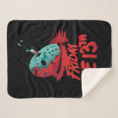 十三日 |ブルーホッケーマスクを貫通するナイフ シェルパブランケット (正面(横))