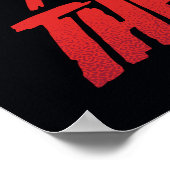 十三日 |ブルーホッケーマスクを貫通するナイフ ポスター (角)