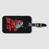 十三日 |ブルーホッケーマスクを貫通するナイフ ラゲッジタグ (正面横)