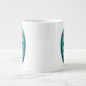 十三日 |ブルーホッケーマスクグラフィック ジャンボコーヒーマグカップ (正面)