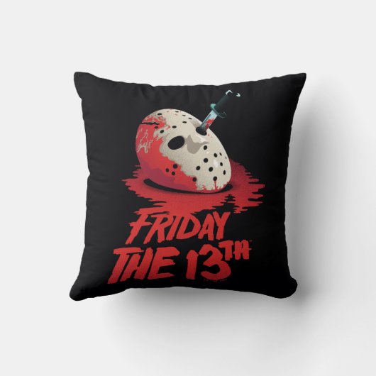 十三日 |ホッケーマスクを貫通するナイフ クッション (裏面)