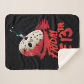 十三日 |ホッケーマスクを貫通するナイフ シェルパブランケット (正面(横))