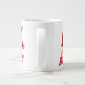 十三日 |ホッケーマスクを貫通するナイフ ジャンボコーヒーマグカップ (裏面)