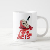 十三日 |ホッケーマスクを貫通するナイフ ジャンボコーヒーマグカップ (右)