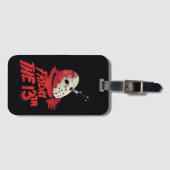 十三日 |ホッケーマスクを貫通するナイフ ラゲッジタグ (正面横)